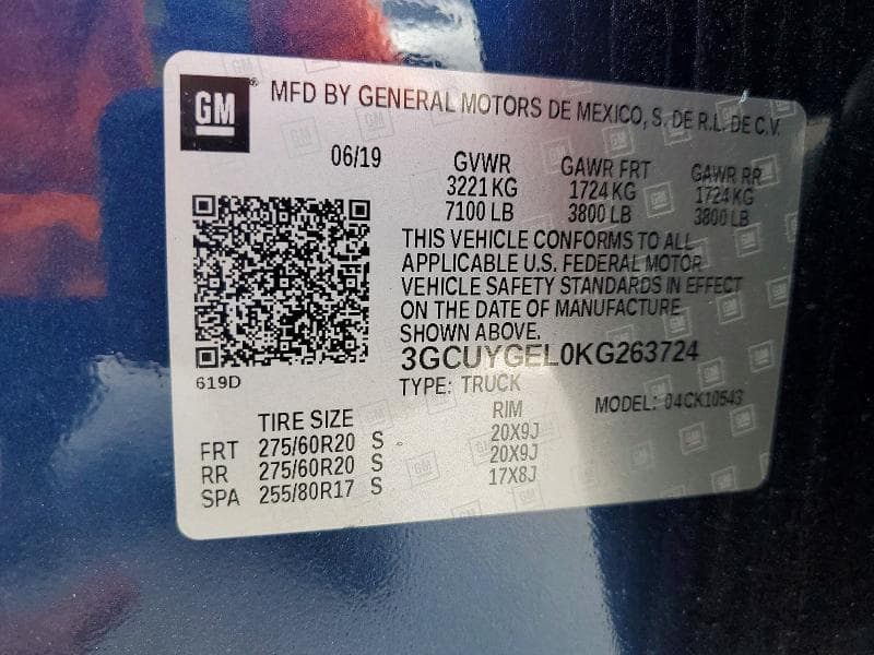 2019 CHEVROLET SILVERADO K1500 LTZ 12