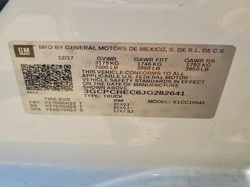 2018 CHEVROLET SILVERADO C1500 LT 12