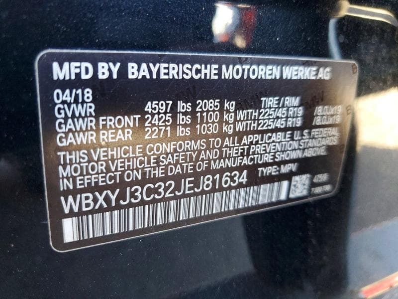 2018 BMW X2 SDRIVE28I 13