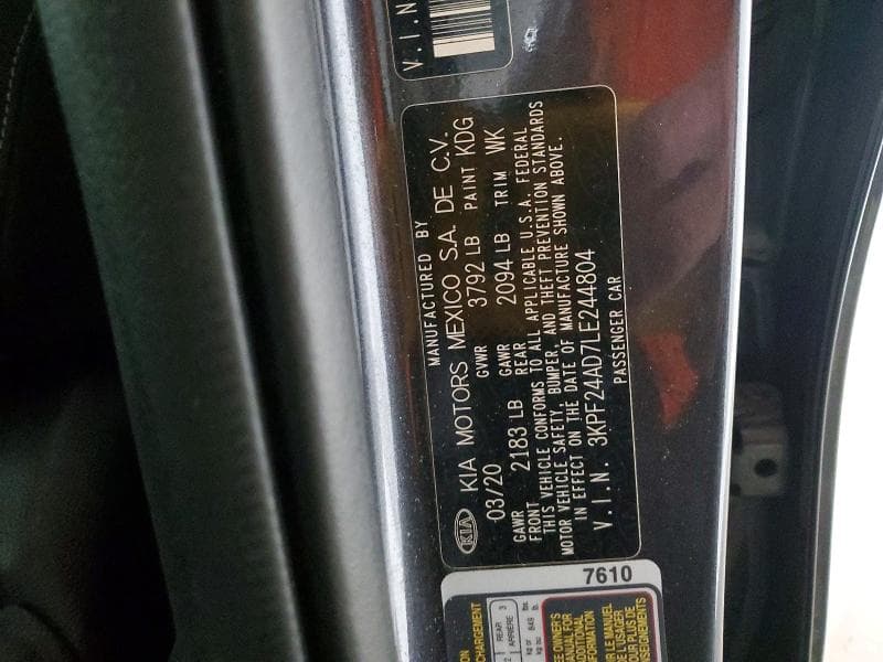 2020 KIA FORTE LXS 12