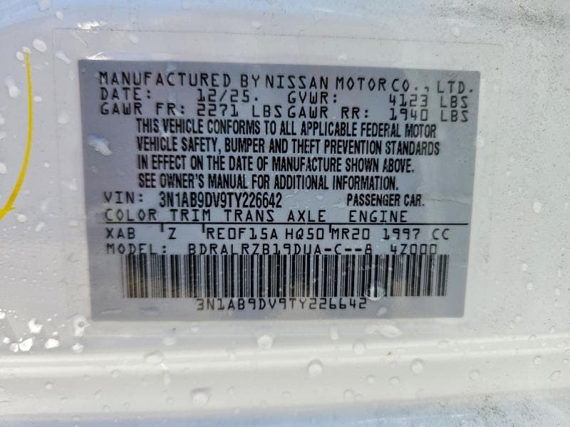 2026 NISSAN SENTRA SR 13