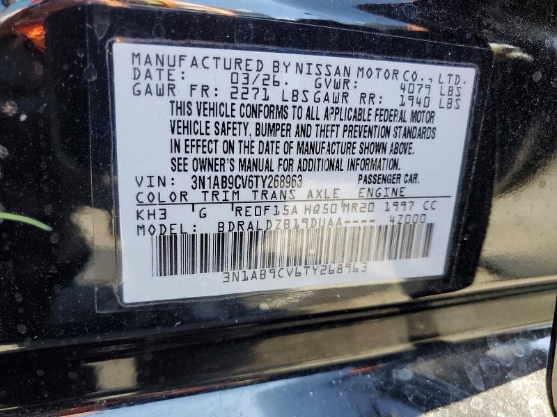2026 NISSAN SENTRA SV 12