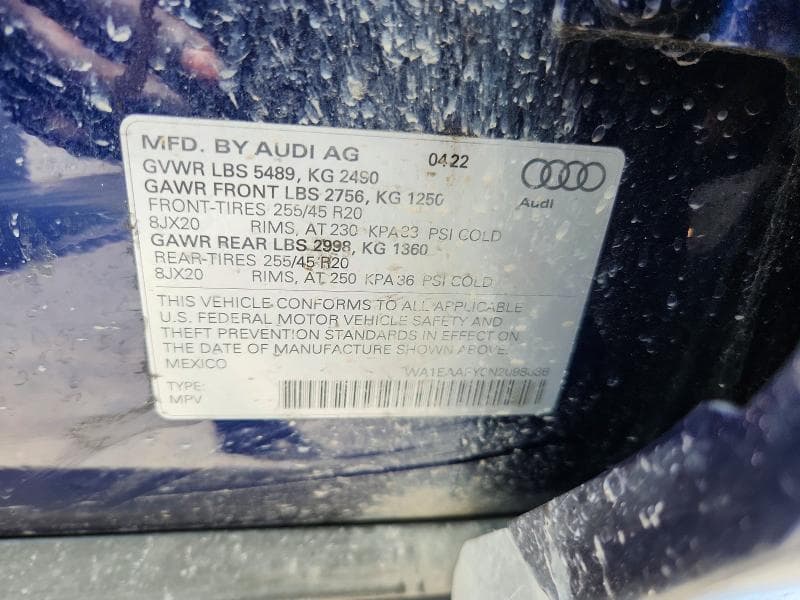 2022 AUDI Q5 PREMIUM PLUS 45 13