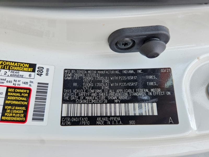 2021 TOYOTA SIENNA LE 13