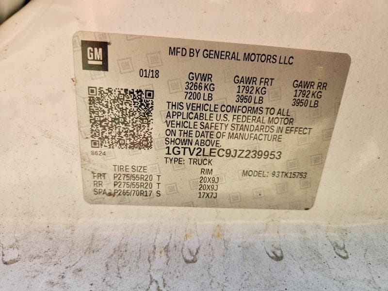 2018 GMC SIERRA K1500 13