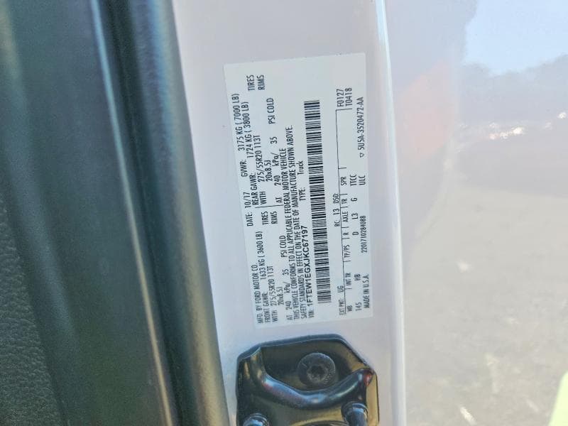 2018 FORD F150 SUPERCREW 12