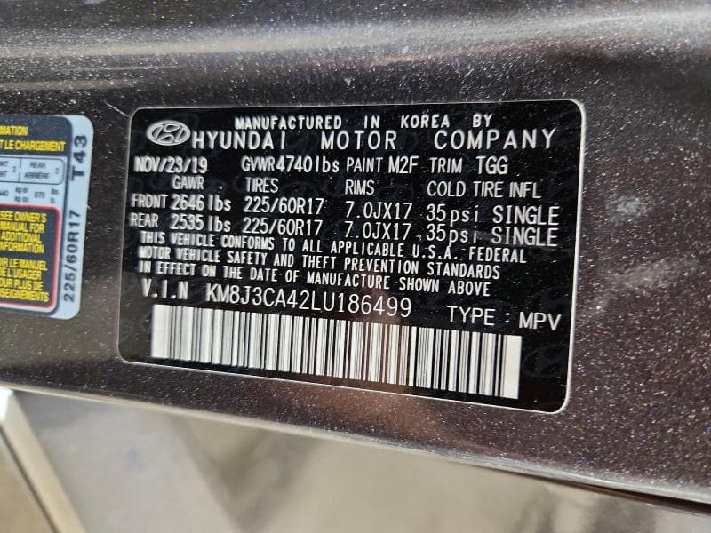 2020 HYUNDAI TUCSON VALUE 13
