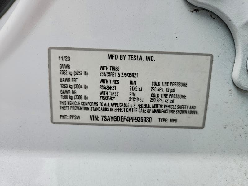 2023 TESLA MODEL Y 12