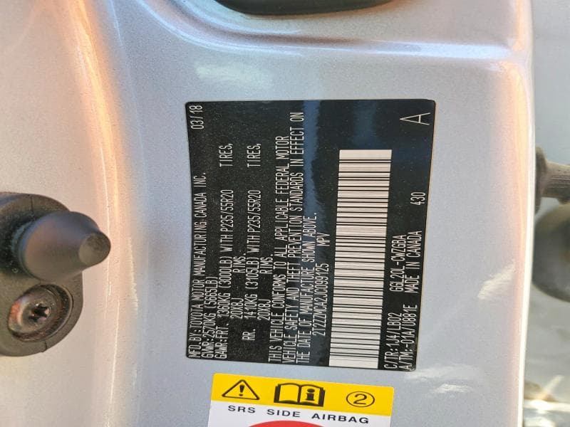 2018 LEXUS RX 350 BASE BASE 13