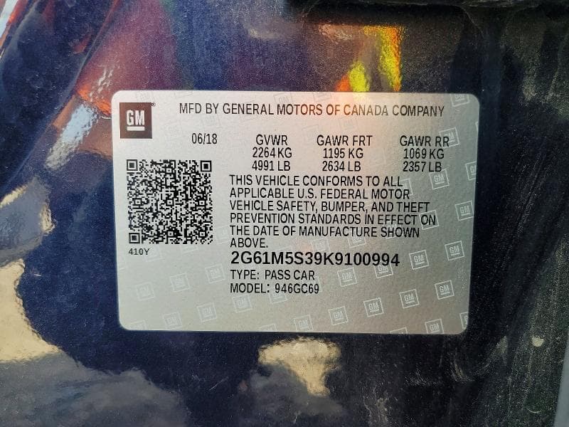 2019 CADILLAC XTS LUXURY 13