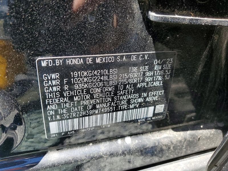 2023 HONDA HR-V LX 13