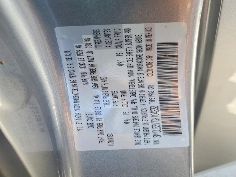 2016 SCION IA BASE 12