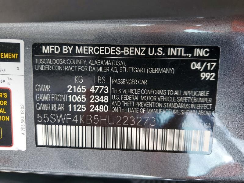 2017 MERCEDES-BENZ C 300 4MATIC 12