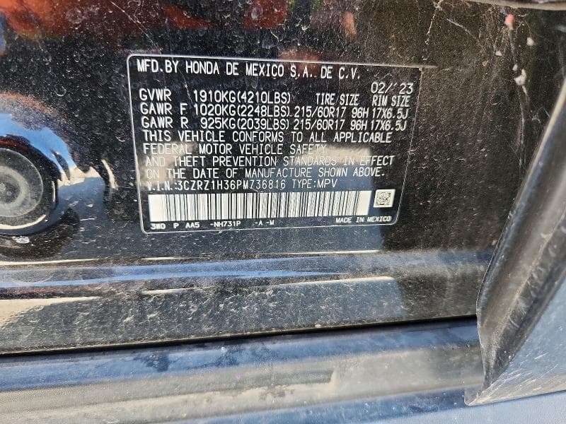 2023 HONDA HR-V LX 14