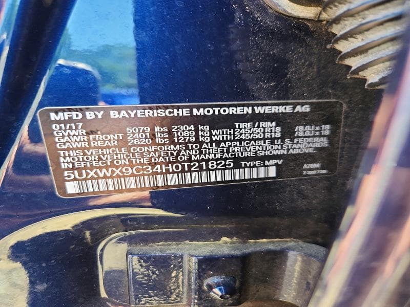 2017 BMW X3 XDRIVE28I XDRIVE28I 13