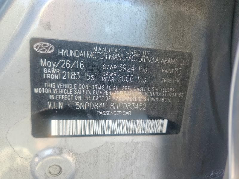 2017 HYUNDAI ELANTRA SE 12