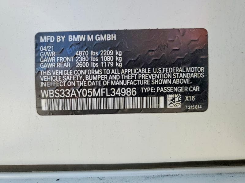 2021 BMW M3 COMPETITION 13