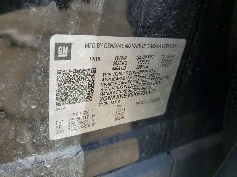 2019 CHEVROLET EQUINOX LT 13