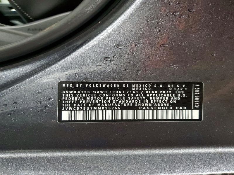 2021 VOLKSWAGEN JETTA S S/SE/R-LINE 12