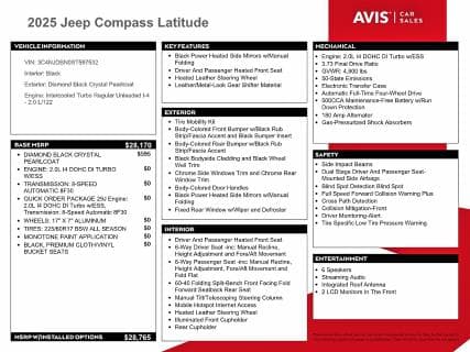 2025 JEEP COMPASS LATITUDE 13