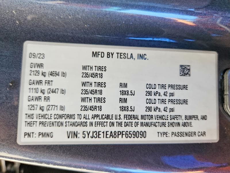 2023 TESLA MODEL 3 13