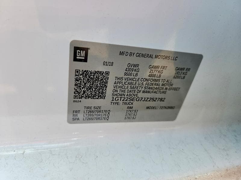 2018 GMC SIERRA K2500 SLE K2500 SLE 12