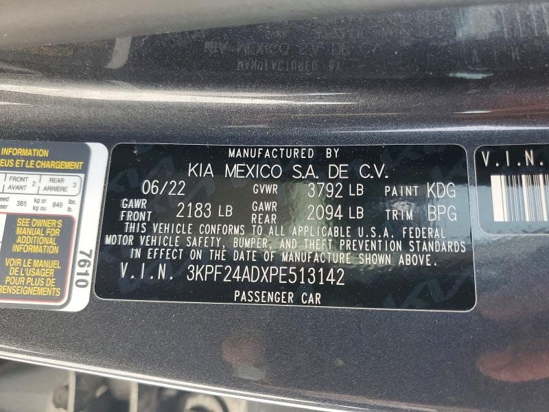 2023 KIA FORTE LXS 13