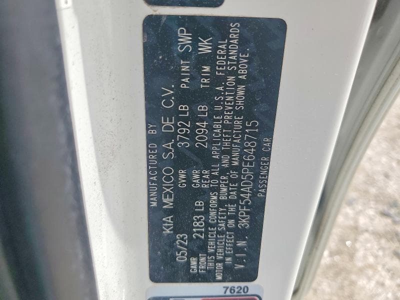 2023 KIA FORTE GT LINE 13