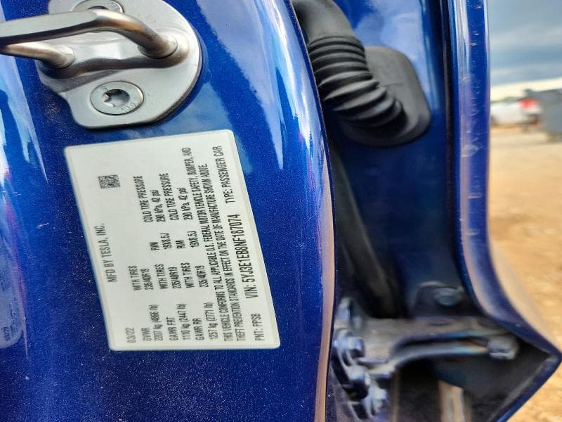 2022 TESLA MODEL 3 12