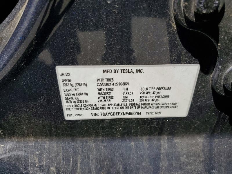 2022 TESLA MODEL Y 14