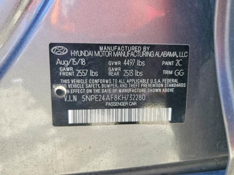 2019 HYUNDAI SONATA SE 13