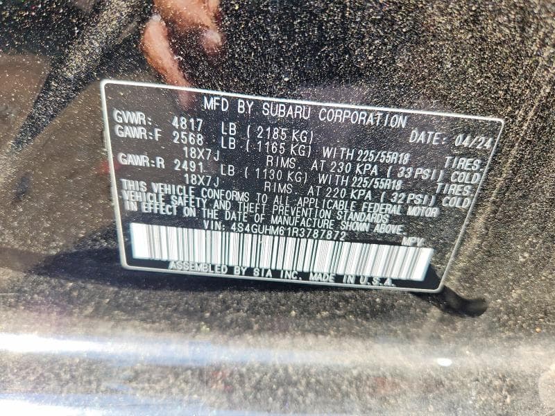 2024 SUBARU CROSSTREK LIMITED 12