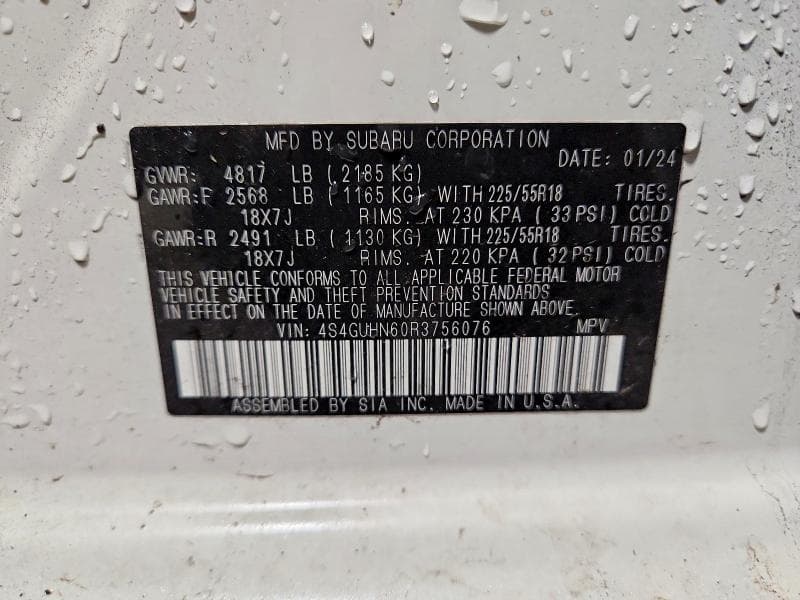 2024 SUBARU CROSSTREK LIMITED 12