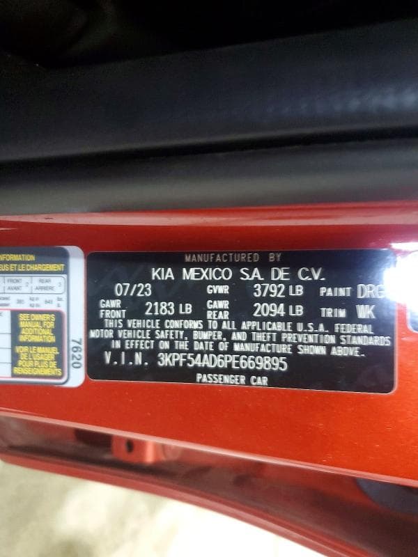 2023 KIA FORTE GT LINE GT LINE 12