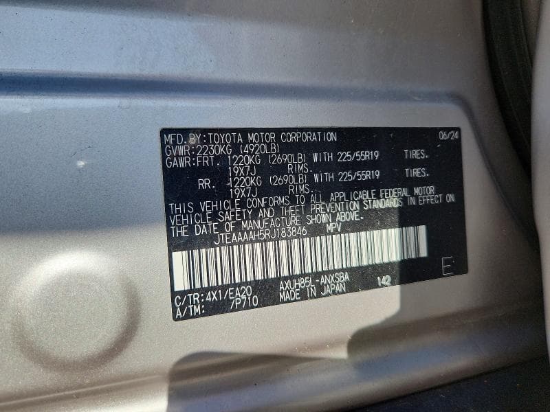 2024 TOYOTA VENZA LIMITED LIMITED 13