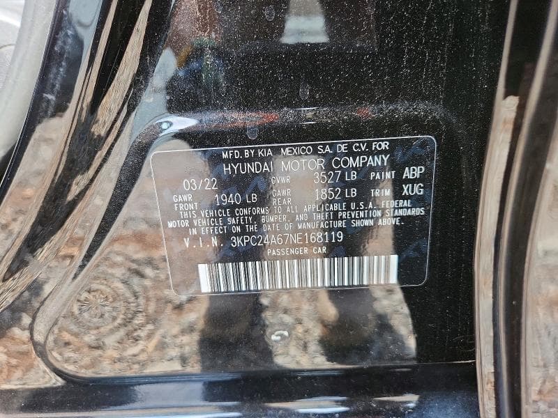 2022 HYUNDAI ACCENT SE 12
