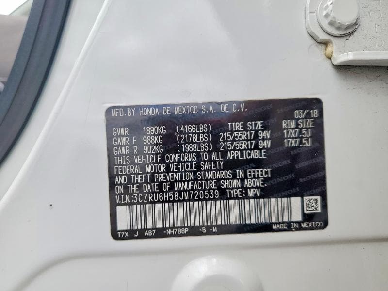 2018 HONDA HR-V EX EX 14