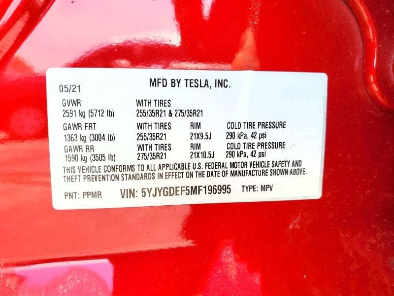 2021 TESLA MODEL Y 13