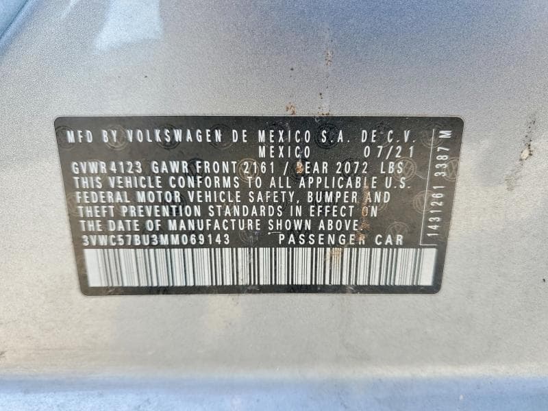 2021 VOLKSWAGEN JETTA S 12