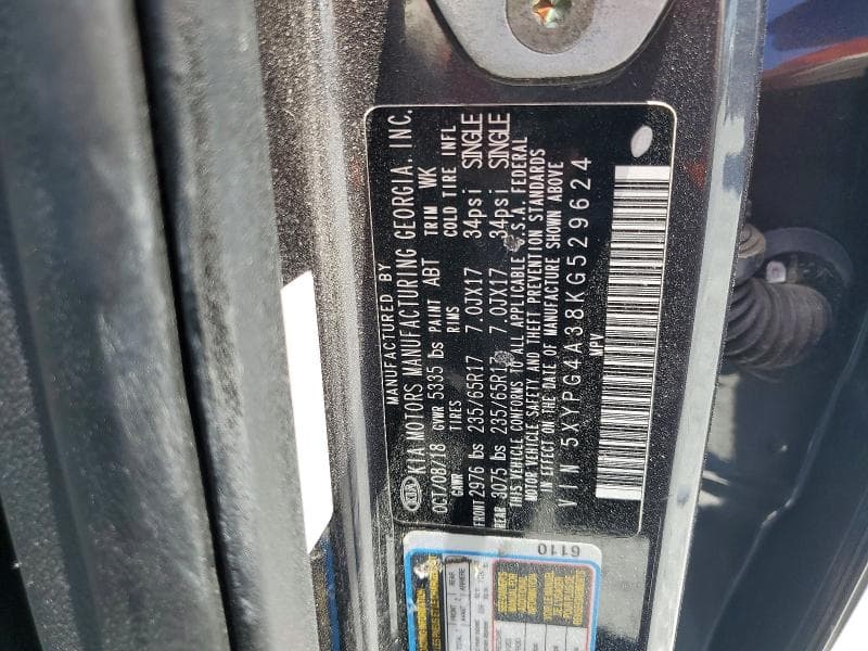 2019 KIA SORENTO LX 13