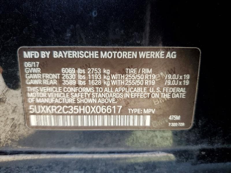 2017 BMW X5 SDRIVE35I 13