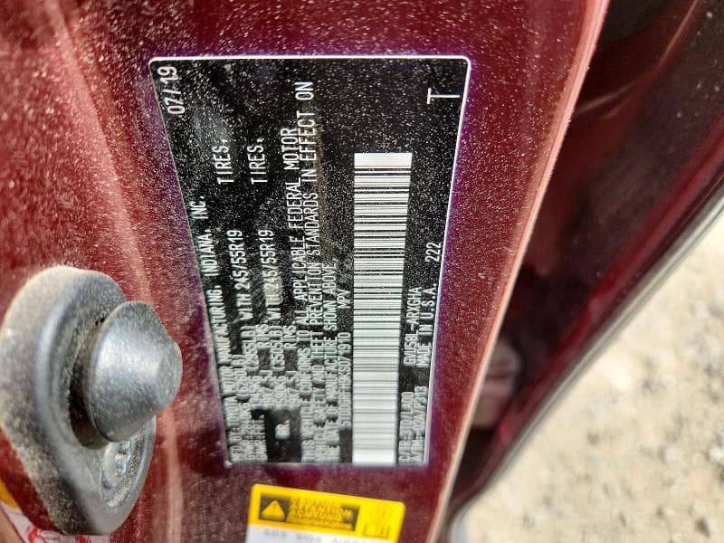 2019 TOYOTA HIGHLANDER HYBRID LIMITED 13