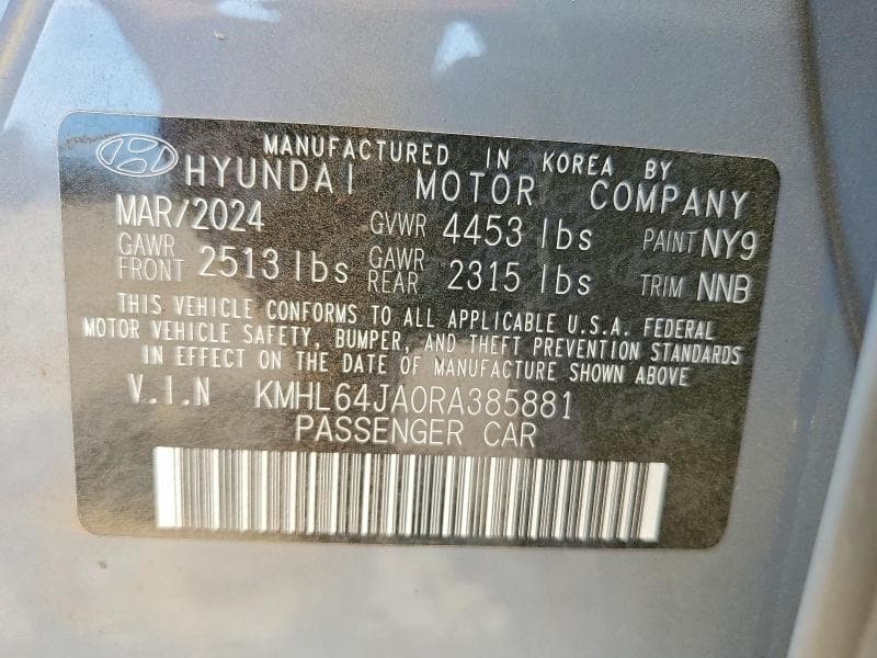 2024 HYUNDAI SONATA SEL SEL 12