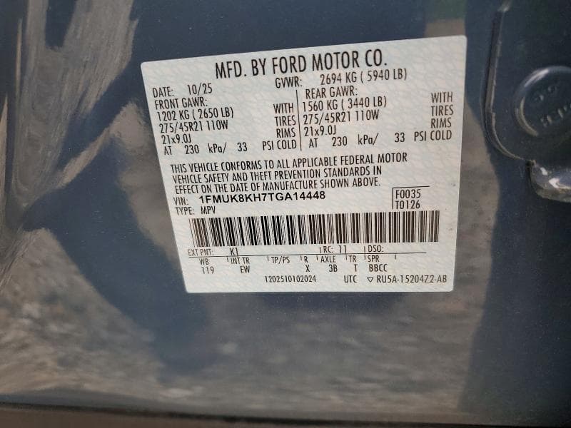2026 FORD EXPLORER ST-LINE 14