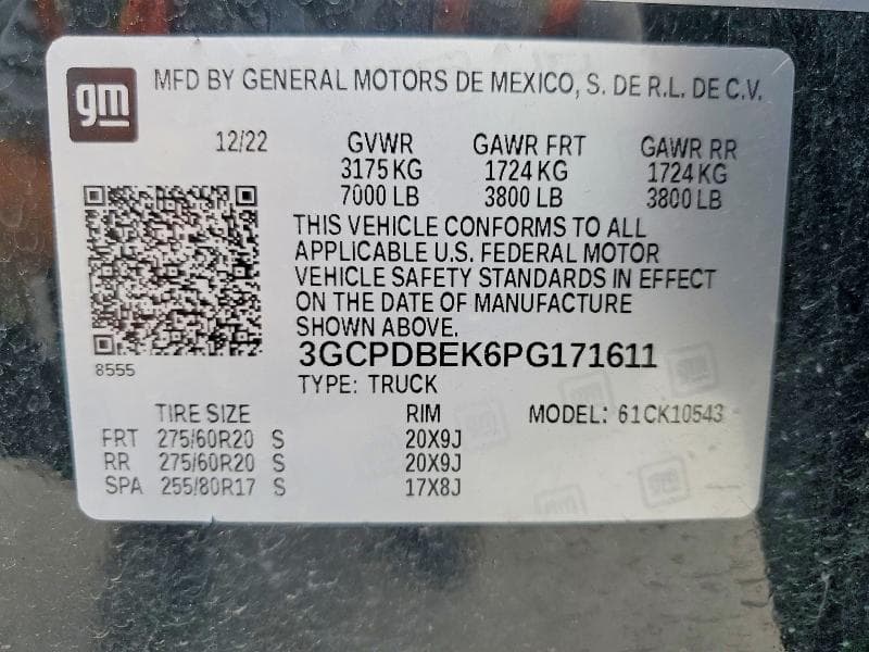 2023 CHEVROLET SILVERADO K1500 CUSTOM 12