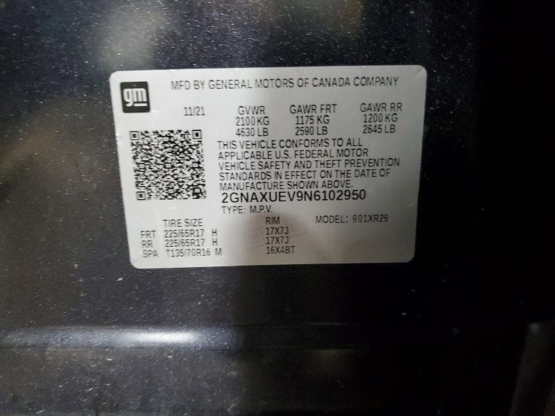 2022 CHEVROLET EQUINOX LT LT 13