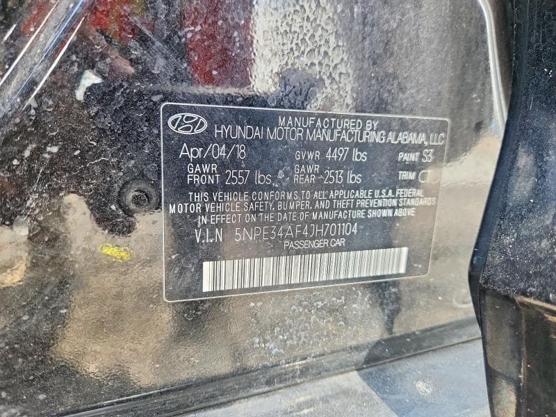 2018 HYUNDAI SONATA SPORT+ 12