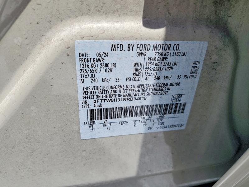 2024 FORD MAVERICK XLT 12