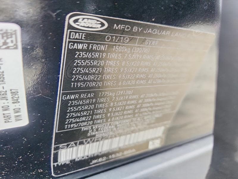 2019 LAND ROVER RANGE ROVER SPORT HSE 13