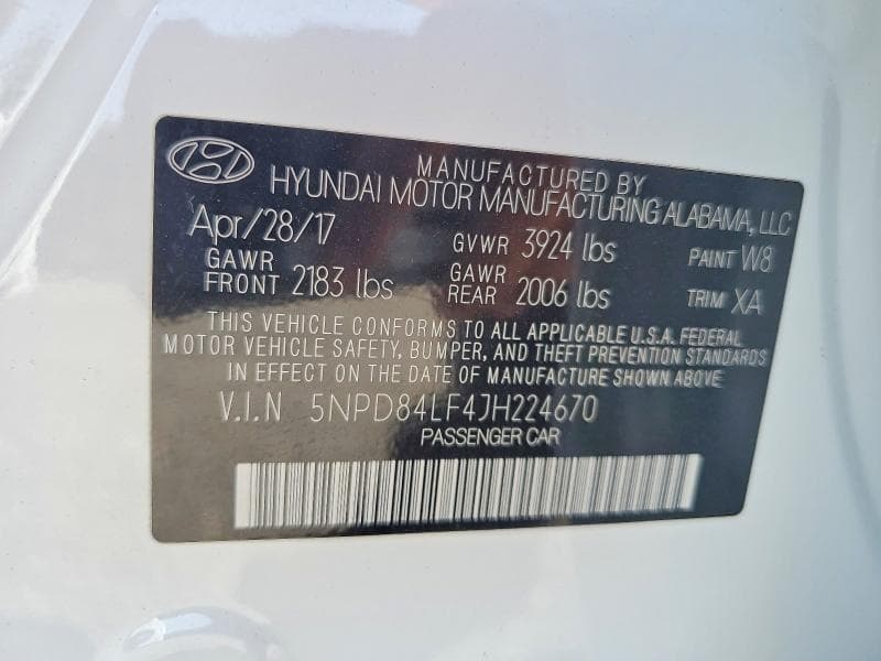 2018 HYUNDAI ELANTRA SEL 12